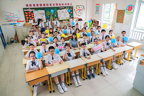 闵行小学生毕业季集体照拍摄